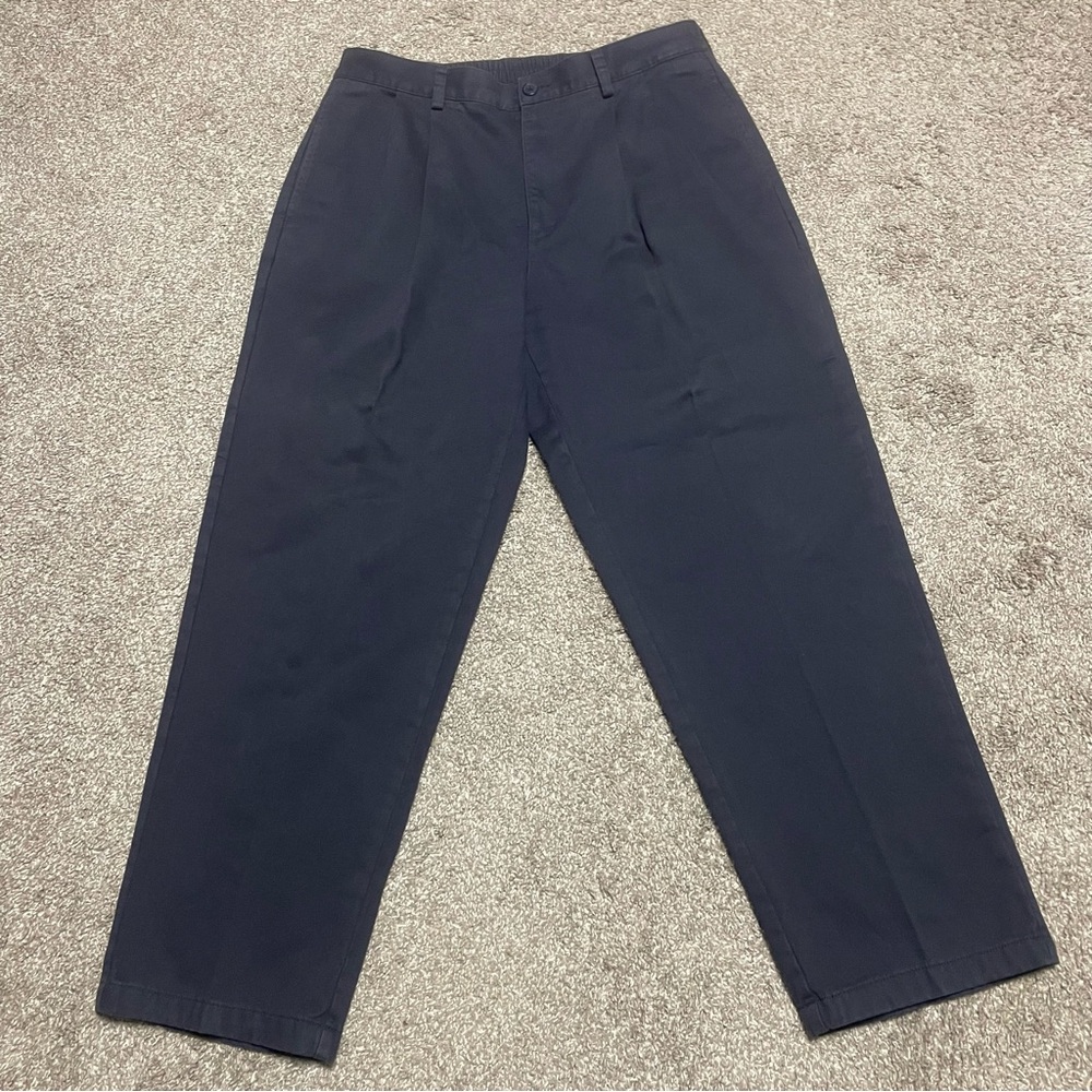 Men's LL Bean Comfort Waist Flannel Lined Chinos Size 35x30